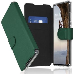 Accezz Xtreme Wallet Bookcase voor de Samsung Galaxy S21 Ultra - Donkergroen