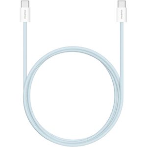iMoshion USB-C naar USB-C kabel - Braided - 2 meter - Blauw