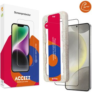 Accezz Triple Strong Full Cover Glas Screenprotector met applicator voor de Samsung Galaxy S24 - Transparant