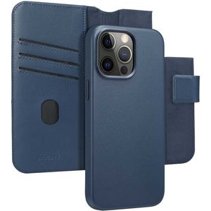 Accezz Leather Bookcase 2-in-1 met MagSafe voor de iPhone 15 Pro Max - Nightfall Blue
