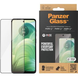 PanzerGlass Ultra-Wide Fit Anti-Bacterial Screenprotector voor de Motorola Moto G04 / G24 / G24 Power