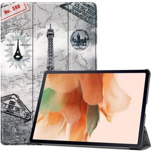 iMoshion Design Trifold Bookcase voor de Samsung Galaxy Tab S8 Plus / S7 Plus / S7 FE 5G - Parijs