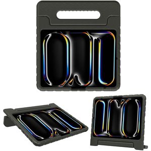 imoshion Kidsproof Backcover met handvat voor de Apple iPad Pro 13 (2024) M4 - Zwart