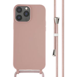 iMoshion Siliconen hoesje met koord voor de iPhone 13 Pro Max - Sand Pink