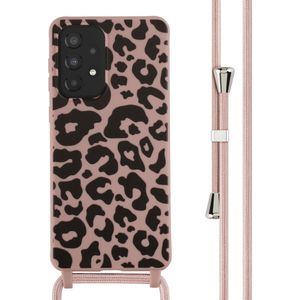 iMoshion Siliconen design hoesje met koord voor de Samsung Galaxy A33 - Animal Pink