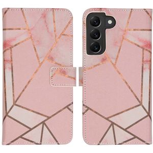 iMoshion Design Softcase Bookcase voor de Samsung Galaxy S22 Plus - Pink Graphic