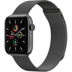 iMoshion Milanees magnetisch bandje voor de Apple Watch Series 1-9 / SE / Ultra (2) - 42/44/45/49 mm - Maat S - Space Grey