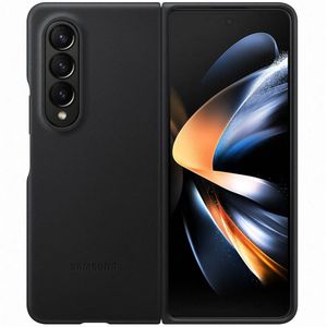 Samsung Originele Leather Backcover voor de Galaxy Z Fold 4 - Black