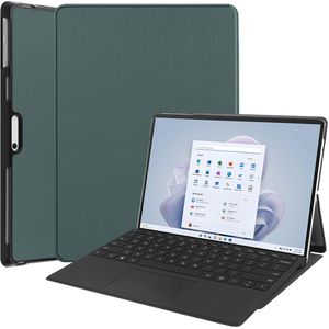 iMoshion Trifold Bookcase voor de Microsoft Surface Pro 9 / Pro 10 - Donkergroen