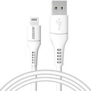 Accezz Lightning naar USB kabel voor de iPhone 12 Mini - MFi certificering - 1 meter - Wit