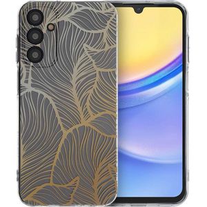 imoshion Design hoesje voor de Samsung Galaxy A15 (5G/4G) - Golden Leaves