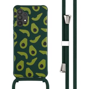 iMoshion Siliconen design hoesje met koord voor de Samsung Galaxy A32 (4G) - Avocado Green