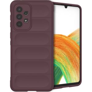 iMoshion EasyGrip Backcover voor de Samsung Galaxy A33 - Aubergine