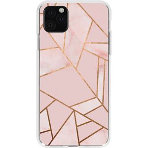 Design Backcover voor de iPhone 11 Pro Max - Roze Grafisch / Koper