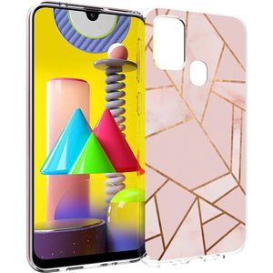 iMoshion Design hoesje voor de Samsung Galaxy M31 - Grafisch Koper / Roze