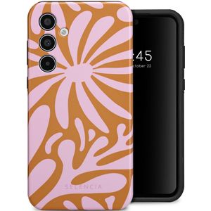 Selencia Vivid Tough Backcover voor de Samsung Galaxy A35 - Modern Bloom Pink