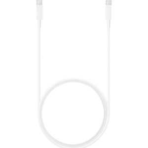 Originele USB-C naar USB-C kabel voor de Samsung Galaxy S21 - 5A - 1.8 meter - Wit