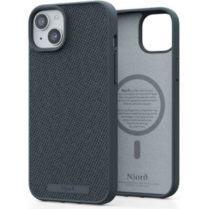 Njorð Collections Fabric MagSafe Case voor de iPhone 15 Plus - Dark Grey