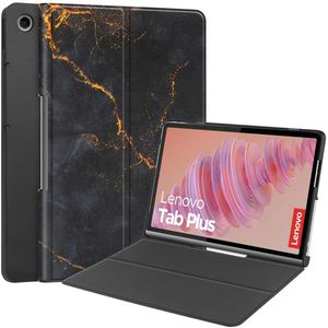 imoshion Design Bookcase voor de Lenovo Tab Plus - Black Marble