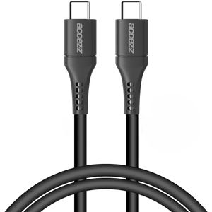 Accezz USB-C naar USB-C kabel voor de Samsung Galaxy S20 Plus - 1 meter - Zwart