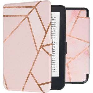 iMoshion Design Slim Hard Case Sleepcover voor de Kobo Clara 2E / Tolino Shine 4 - Pink Graphic