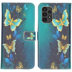 iMoshion Design Softcase Bookcase voor de Samsung Galaxy A13 (4G) - Blue Butterfly