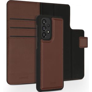 Accezz Premium Leather 2 in 1 Wallet Bookcase voor de Samsung Galaxy A33 - Bruin
