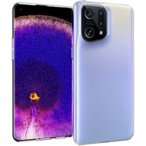 Accezz Clear Backcover voor de Oppo Find X5 Pro 5G - Transparant