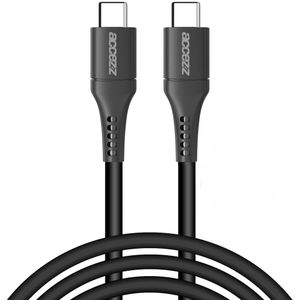 Accezz USB-C naar USB-C kabel voor de Huawei P30 Lite - 2 meter - Zwart