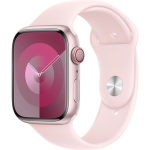Sport Band voor de Apple Watch Series 1-9 / SE / Ultra (2) - 42/44/45/49 mm - Maat S/M - Light Pink