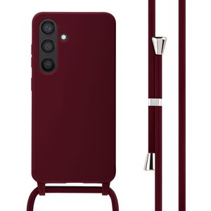 imoshion Siliconen hoesje met koord voor de Samsung Galaxy S24 - Donkerrood