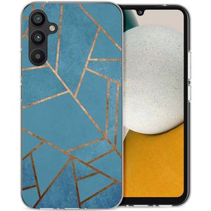 iMoshion Design hoesje voor de Samsung Galaxy A34 (5G) - Grafisch Koper / Blauw