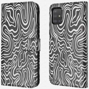 iMoshion Design Bookcase voor de Samsung Galaxy A51 - Black And White