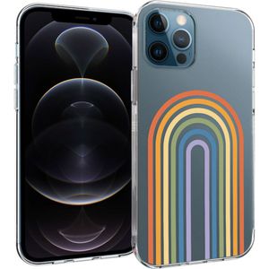 iMoshion Design hoesje voor de iPhone 12 (Pro) - Rainbow