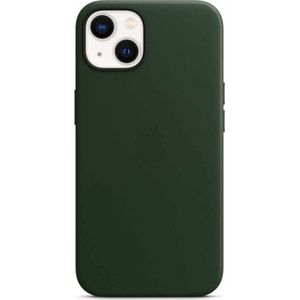 Apple Leather Backcover MagSafe voor de iPhone 13 - Sequoia Green