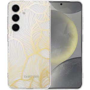 imoshion Design hoesje voor de Samsung Galaxy S25 - Golden Leaves
