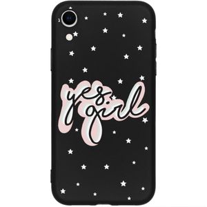 Design Backcover Color voor de iPhone Xr - Yes Girl