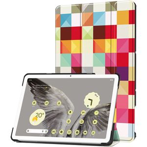 iMoshion Design Trifold Bookcase voor de Google Pixel Tablet - Kleurtjes