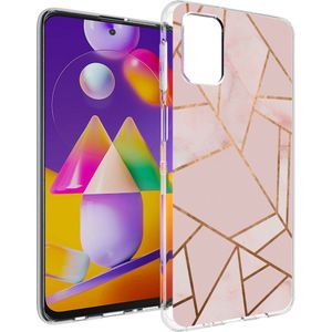 iMoshion Design hoesje voor de Samsung Galaxy M31s - Grafisch Koper / Roze