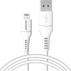 Accezz Lightning naar USB kabel voor de iPhone 12 Pro Max - MFi certificering - 1 meter - Wit