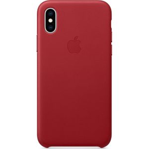 Apple Leather Backcover voor iPhone Xs Max - Red