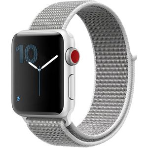 iMoshion Nylon bandje voor de Apple Watch Series 1-8 / SE / Ultra - 42/44/45/49 mm - Grijs