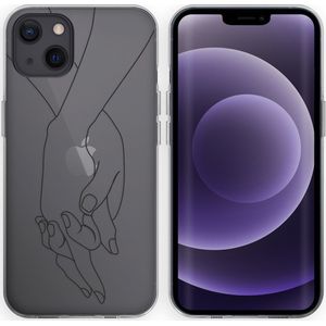 iMoshion Design hoesje voor de iPhone 13 - Hand - Transparant
