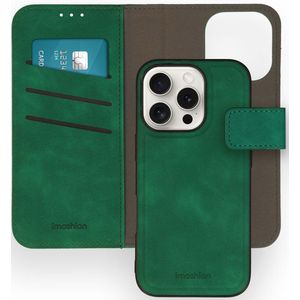 imoshion Uitneembare 2-in-1 Luxe Bookcase voor de Apple iPhone 16 Pro - Donkergroen