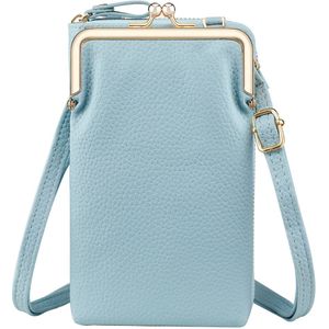 iMoshion Vegan Lederen Telefoontasje Crossbody - Blauw