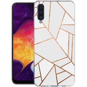 iMoshion Design hoesje voor de Samsung Galaxy A50 / A30s - Grafisch Koper / Wit