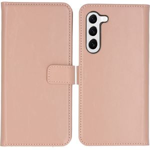 Selencia Echt Lederen Bookcase voor de Samsung Galaxy S23 Plus - Dusty Pink