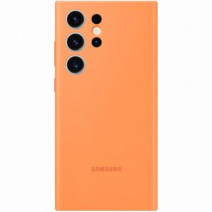 Samsung Originele Silicone Backcover voor de Galaxy S23 Ultra - Oranje