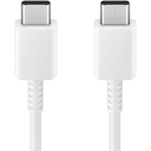 Originele USB-C naar USB-C kabel voor de Samsung Galaxy S23 Ultra - 3A - 1.8 meter - Wit