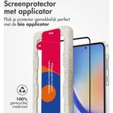 Accezz Triple Strong Full Cover Glas Screenprotector met applicator voor de Samsung Galaxy A35 / A55 - Transparant